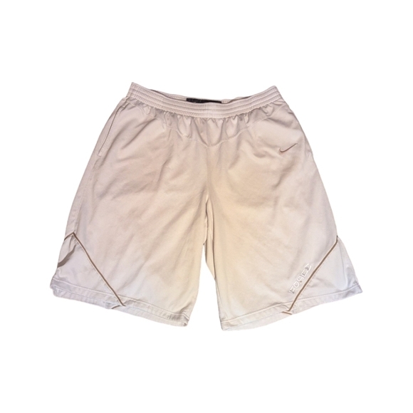 Vintage  Nike Basketball force White bronze fit dry jersey mesh Shorts Sz xxl - Picture 8 of 9